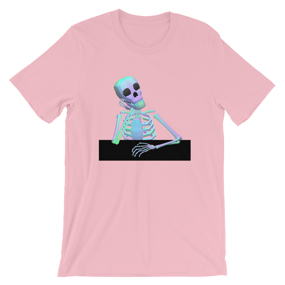 Waiting Skeleton - T-Shirt – Dusty-Cat Merchandise