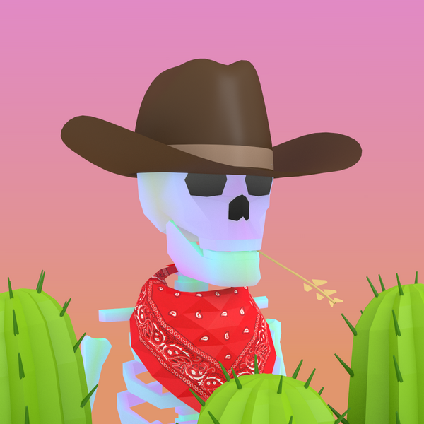 Yeehaw Skelly iMessage sticker app