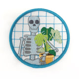 Skeleton and Plant patch
