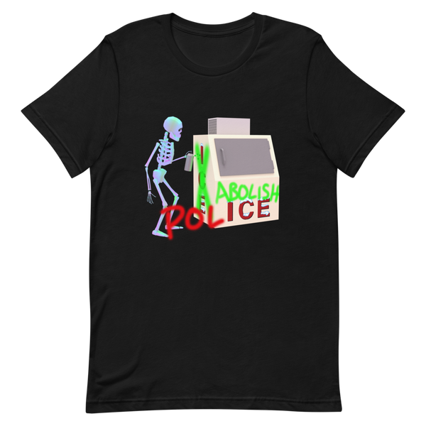 Abolish POLICE Skeleton - T-Shirt