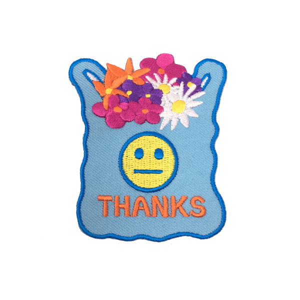 Thanks Bag Flowers patch